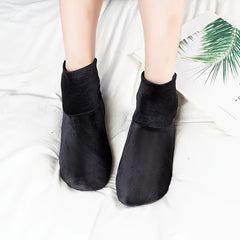 Plush Lined Socks Soft & Warm Non slip Floor Socks Women's Stockings