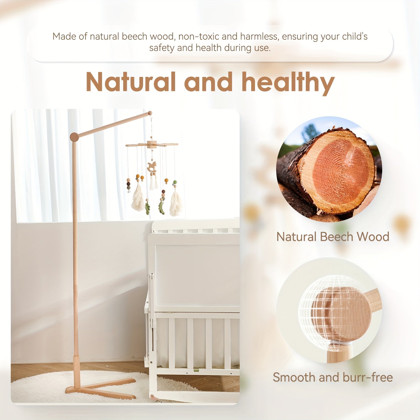 Kids Bedside Bell Stand with Colorful Decorations
