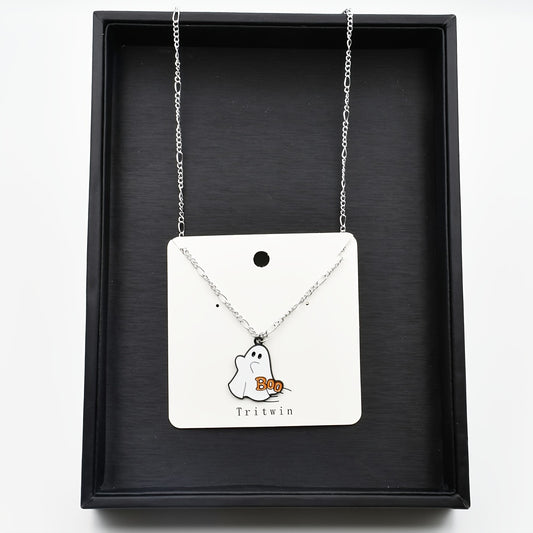 Halloween Ghost Dress Up Necklace for Girls