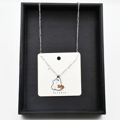 Halloween Ghost Dress Up Necklace for Girls