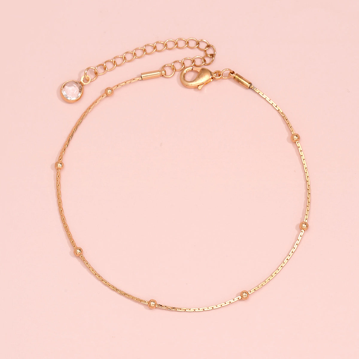 Dainty Twist Knot Anklet Chain Hollow Alloy Link Chain Beach Surfing Jewelry