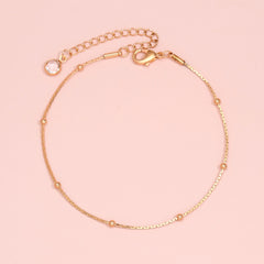 Dainty Twist Knot Anklet Chain Hollow Alloy Link Chain Beach Surfing Jewelry