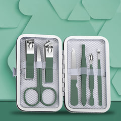 7pcs Portable Nail Clippers Stainless Steel Fingernail & Toenail Cutter