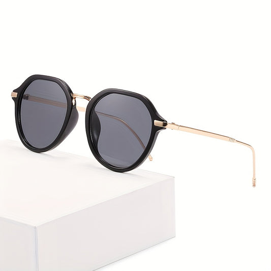 Vintage Thin Round Frame Sunglasses Women's Candy Glasses
