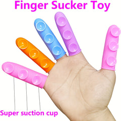 3D Finger Suction Cup Toy for Focus & Stress Relief