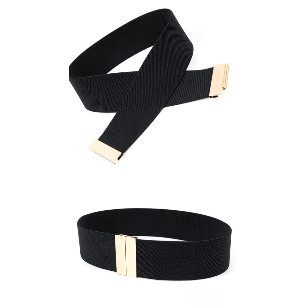Elastic Belt Metal Vintage Style Belt For Dress Shirt Business Party