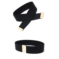 Elastic Belt Metal Vintage Style Belt For Dress Shirt Business Party