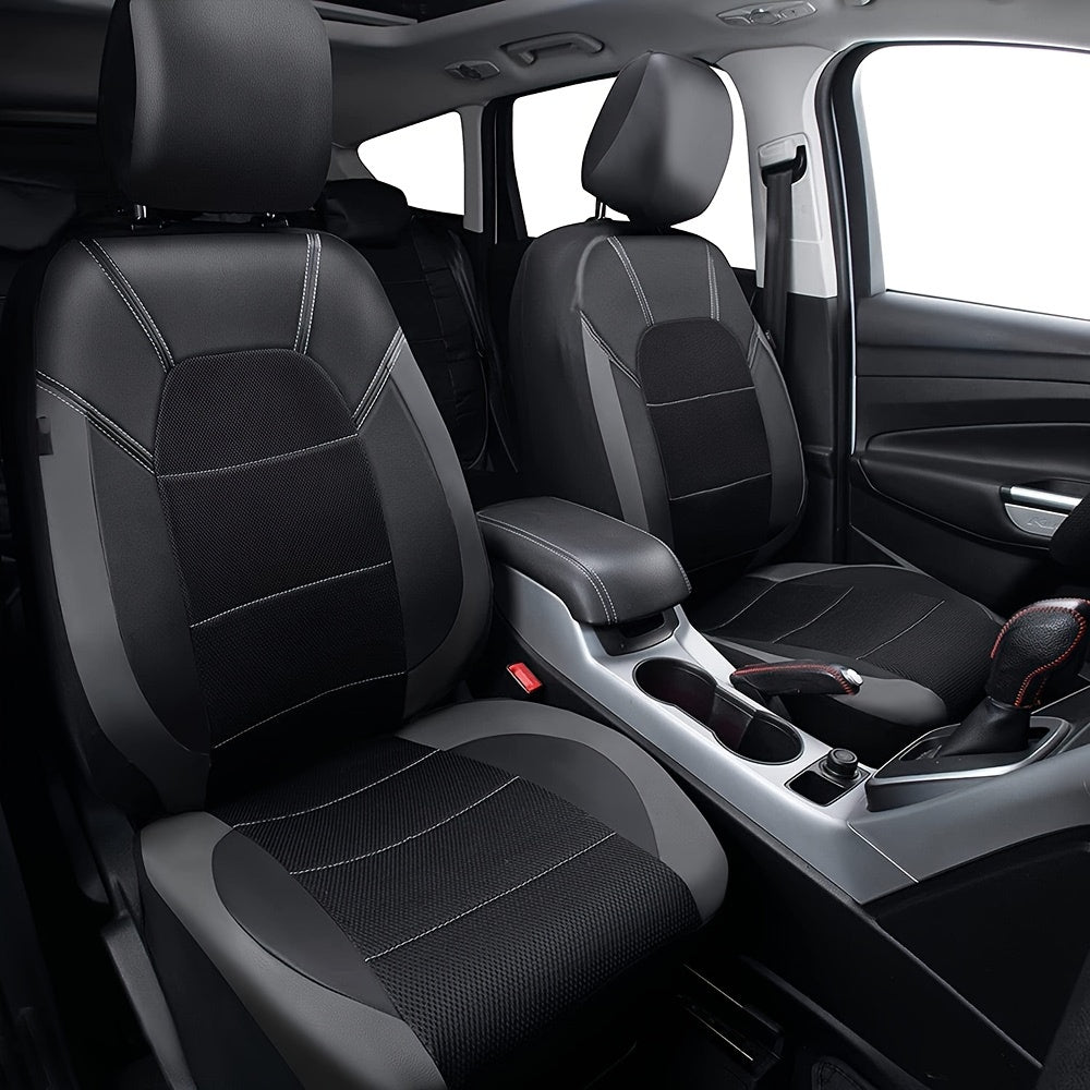 PVC Leather Quilted Stitching Car Seat Cover