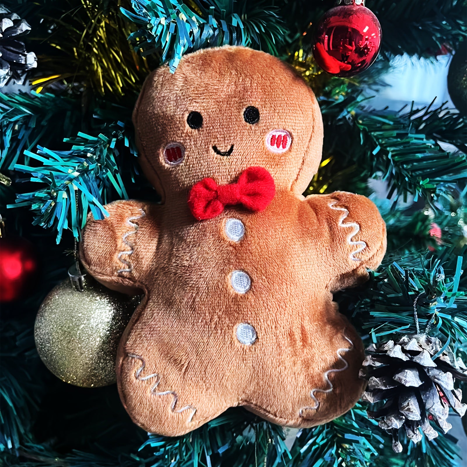 Christmas Gingerbread Plush Doll Festive Party Decoration