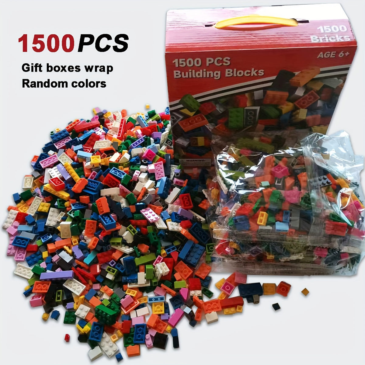 1500pcs Basic Small Building Blocks Puzzle Set