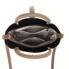 Minimalist Turn Lock Satchel Bag for Women