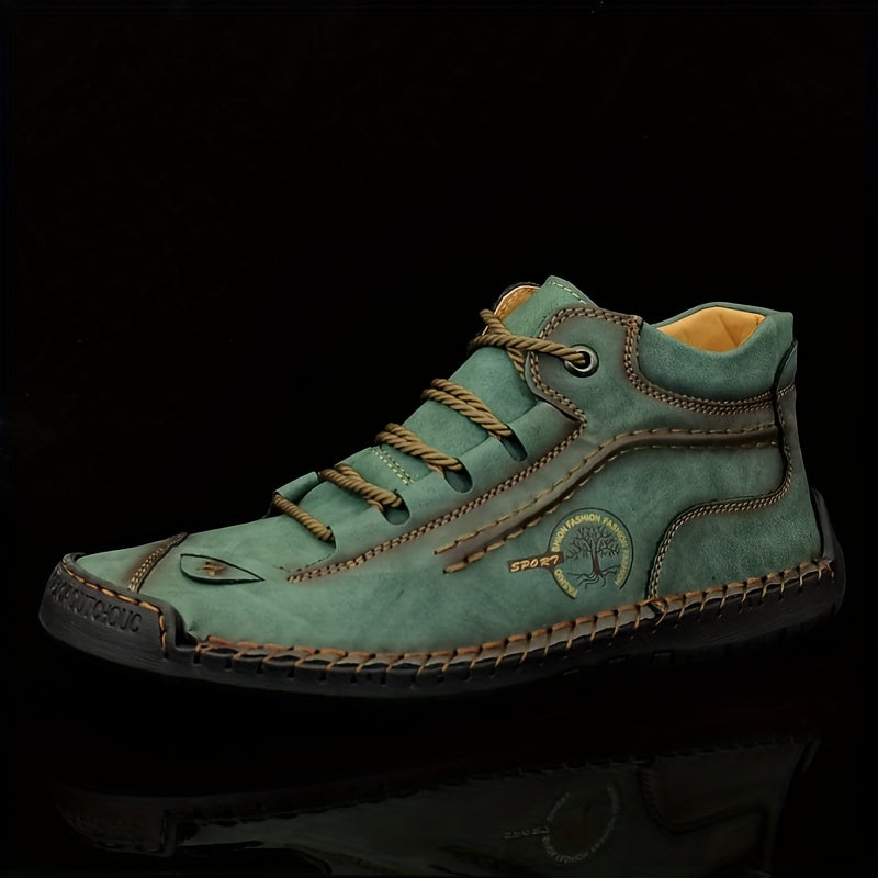 Men's Vintage Lace Up Boots Comfortable Ankle Chukka Boots