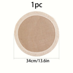 Bohemian Style Round Polyester Coaster Wedding Table Mat