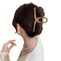 Frosted Hair Claw Large Ponytail Holder For Thick Curly Hair