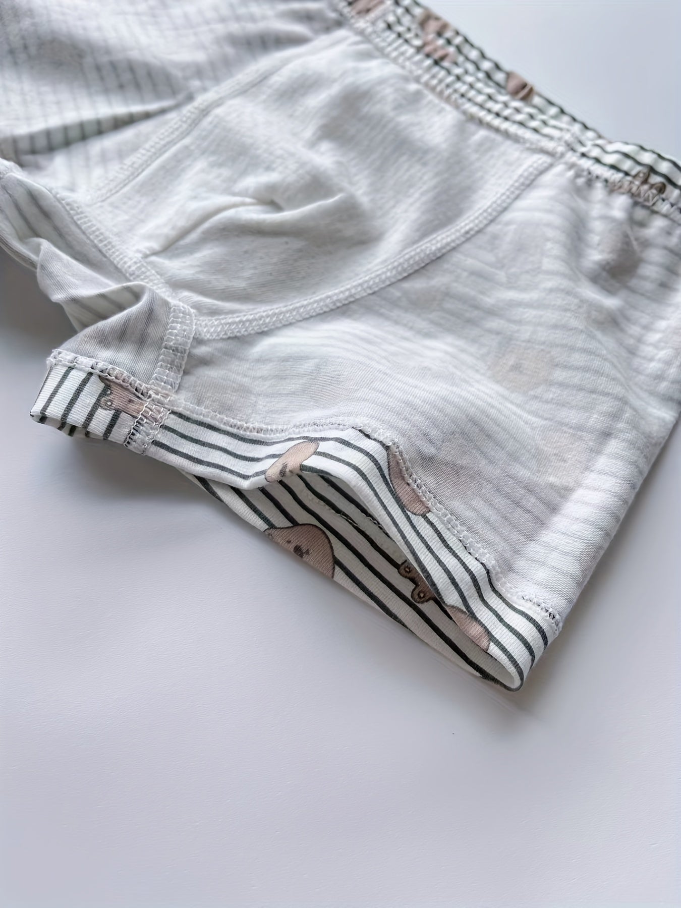 5 Boys' Boxer Briefs Animal Print Elastic Shorts Soft 95 Cotton Underwear