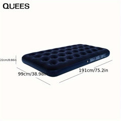 Inflatable Mattress with 2 Pillows - Portable Air Bed for Home and Camping