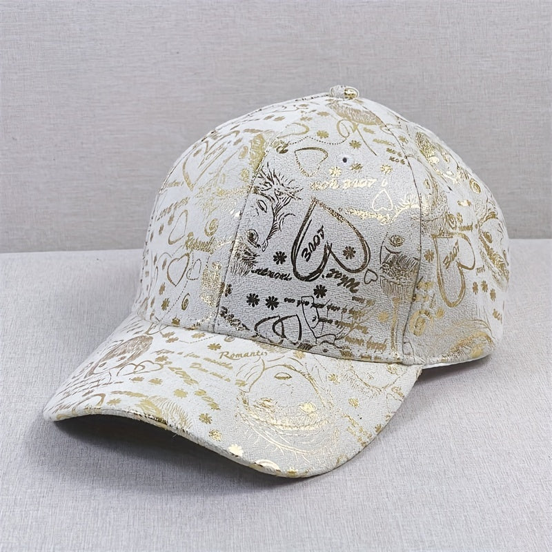 Hot Stamp Graffiti Baseball Cap Solid Sun Hat Hip Hop Dad Hats For Women
