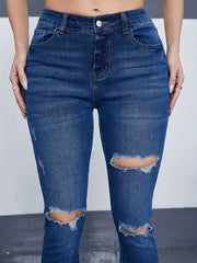  Casual Jeans Women's Plus High Rise Skinny Jeans