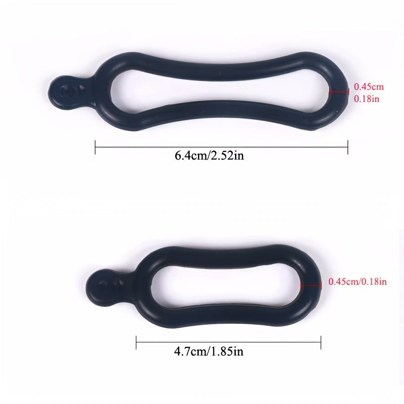 10pcs Silicone Straps for Bike Lights Long/Short Bands