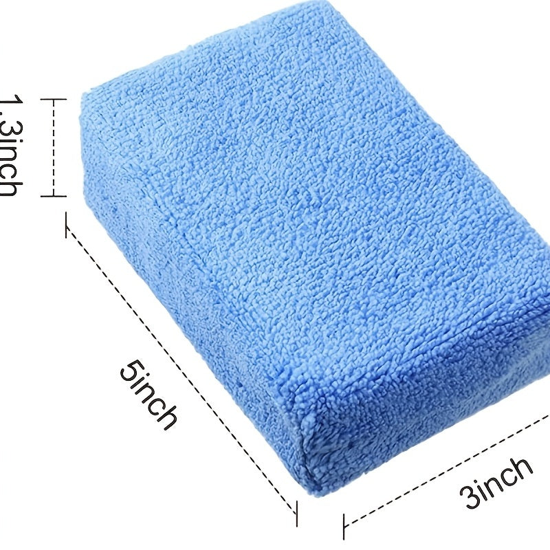 4pcs Microfiber Applicator Pads 7 62 12 Microfiber Sponge Car Wash Pads