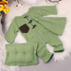 3 Pcs Baby Photo Costume Hat Pillow Onesie