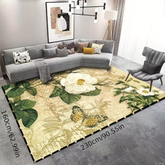Abstract Geometric Area Rug Modern Indoor Mat Non slip Washable