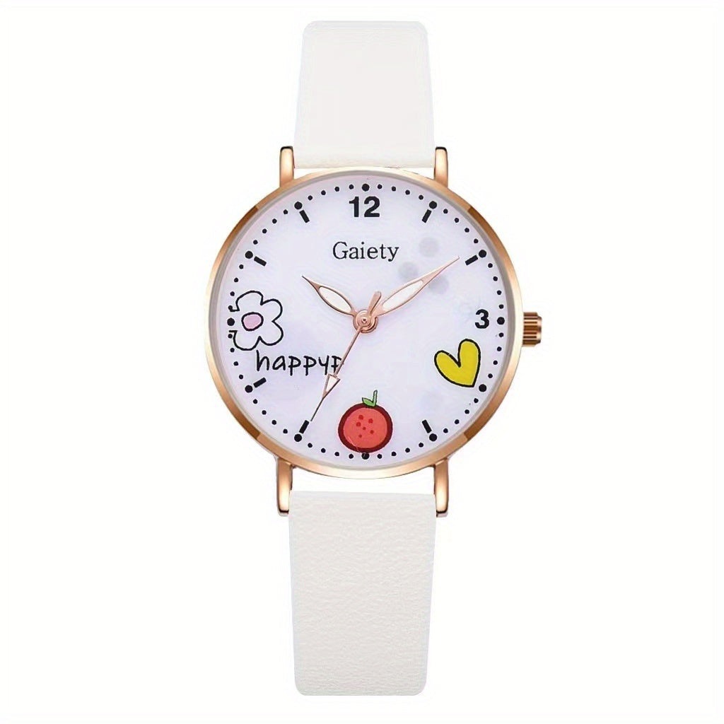 Kids Watch & Daisy Bracelet Set Gift for Girls