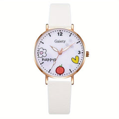 Kids Watch & Daisy Bracelet Set Gift for Girls