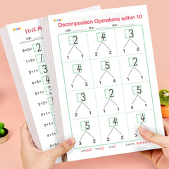 Math Practice Decomposition Operations within 10 Workbook Set