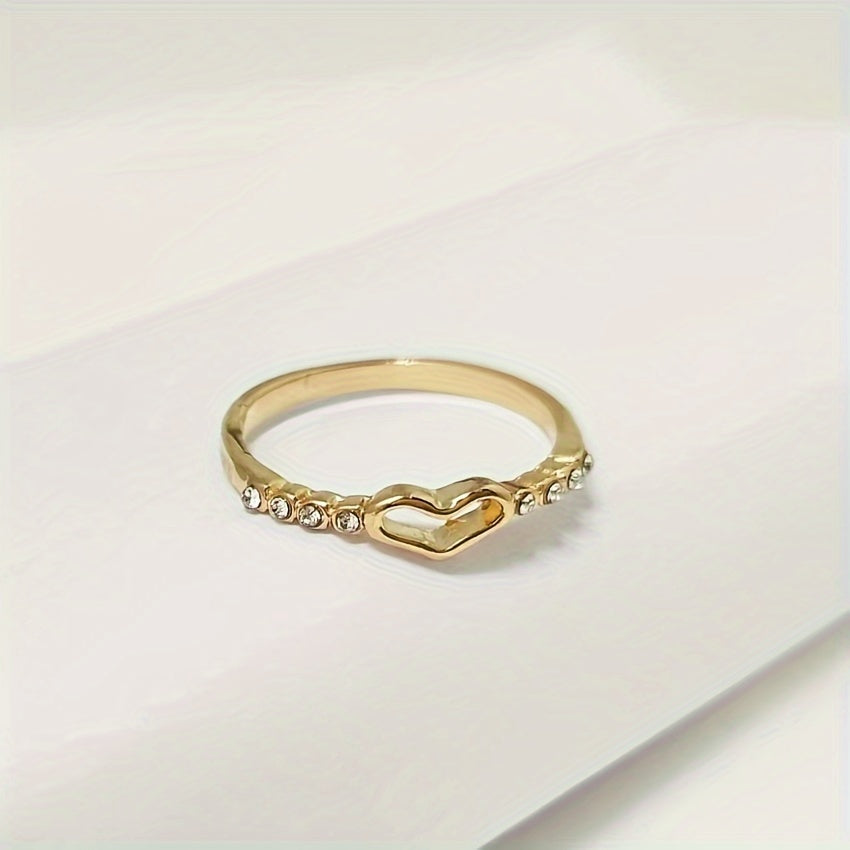 Hot Love Hollow Ring Heart Jewelry Men Women Finger Ring