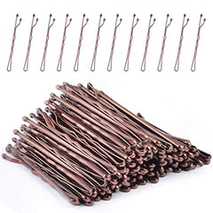 100pcs Blonde Bobby Pins Secure Hold Golden Hair Clips Women Girls