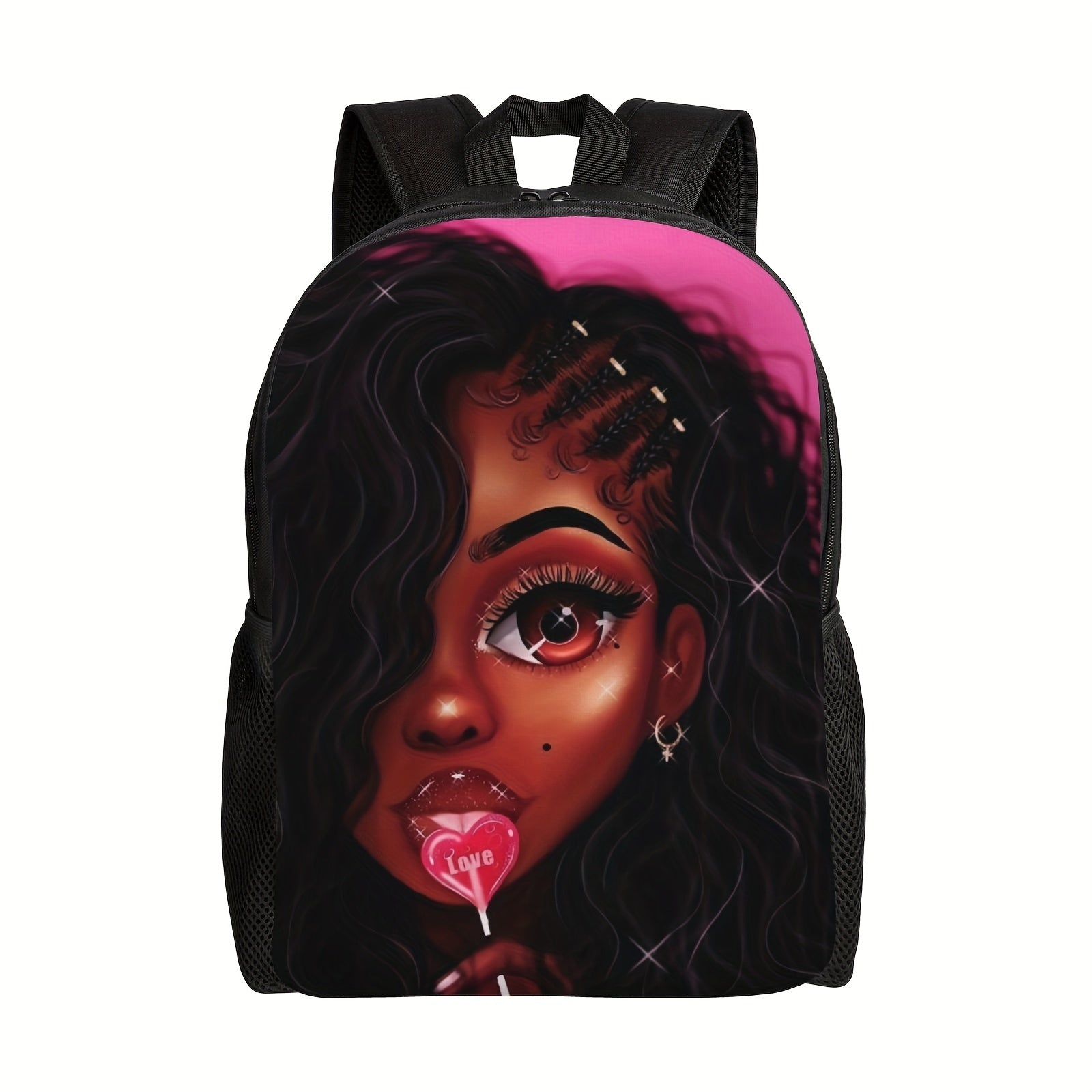43cm Casual Backpack Cartoon Girl Printing Backpack Student School Bag