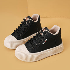 Women's Letter Pattern High Top Board Shoes Outdoor Sneakers