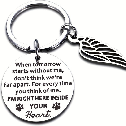 Dog Memorial Keychain Remembrance Gift Bereavement Pet Loss Puppy Sympathy