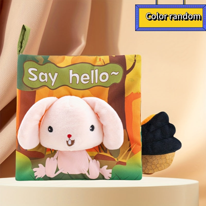 Toddler Tail Cloth Book Animal Tails Polyester Fabric Book