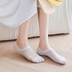 10 Pairs Soft Argyle Ankle Socks Women's Stockings