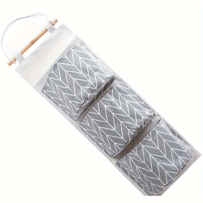 Waterproof Cotton Linen Hanging Storage Bag for Door Back