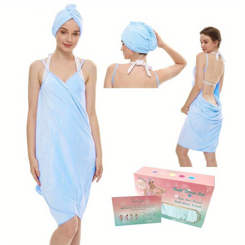 Women's Quick Drying Bath Towel with Adjustable Straps