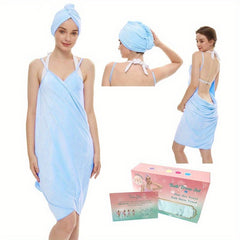 Women's Quick Drying Bath Towel with Adjustable Straps