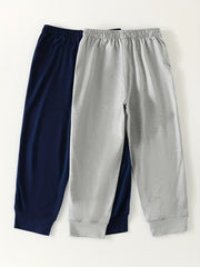 2pcs Boys Casual Comfortable Sweatpants Active Jogger Sports Pants