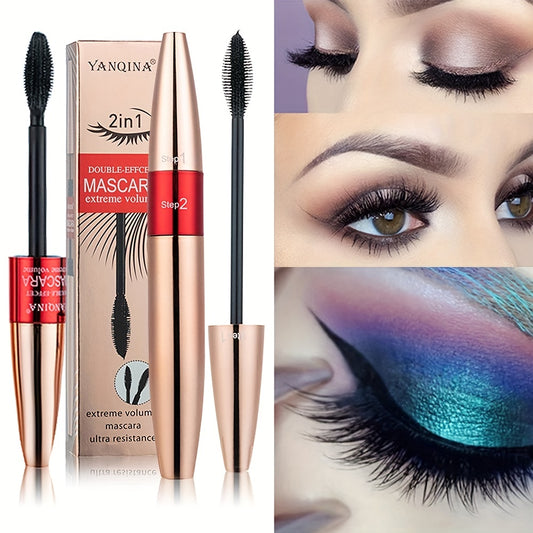 Waterproof 2 in 1 Mascara for Long Lashes