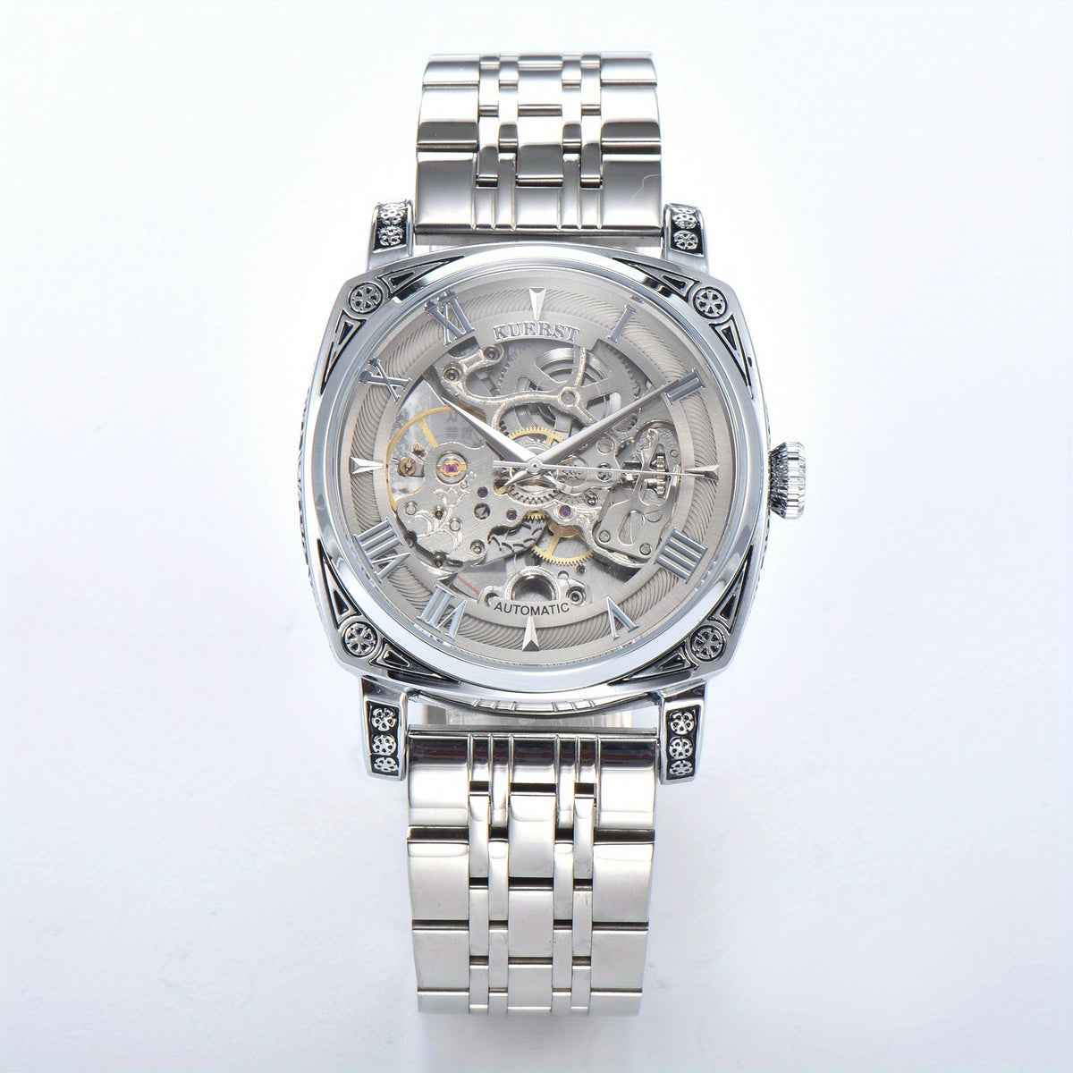 Clearance Promotion Steel Belt Automatic Mechanical Watch