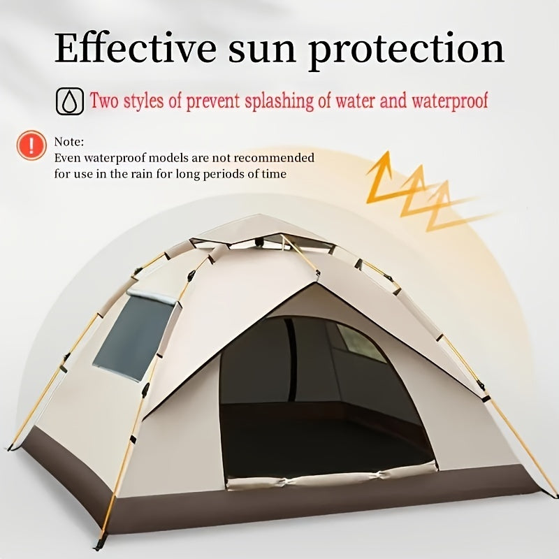 Quick Opening Waterproof Sunscreen Camping Tent