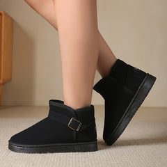 Women's Waterproof Snow Boots Faux Fur Lined Non-slip Platform Short Boots
