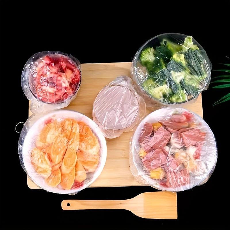 100pcs Reusable Silicone Food Wrap Storage Covers Elastic Seal