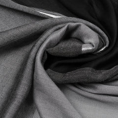 Rayon Casual Scarf Solid Golden & Silver Stripe Tassel Headwrap