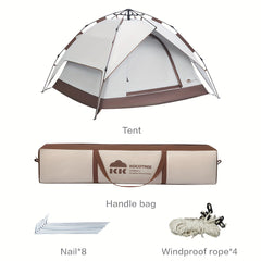 Portable Hydraulic Double Layer Tent for Camping