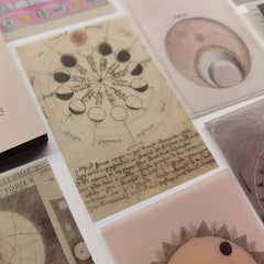 Vintage Astrology Moon Phase Paper Set for Scrapbooking and Journaling