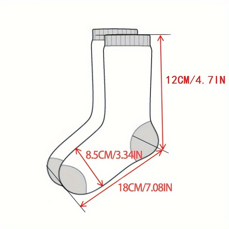5 Pairs Sports Ankle Socks, Sweat-absorbing & Breathable for Autumn & Winter