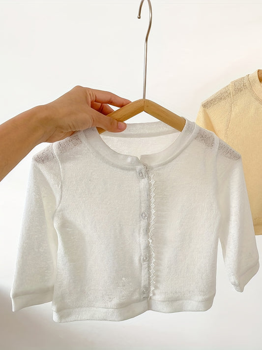 Baby Girls Casual Long Sleeve Cardigan